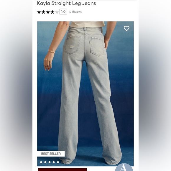 Altar'd State Jeans Kayla Straight Leg Jeans - Picture 2 of 6